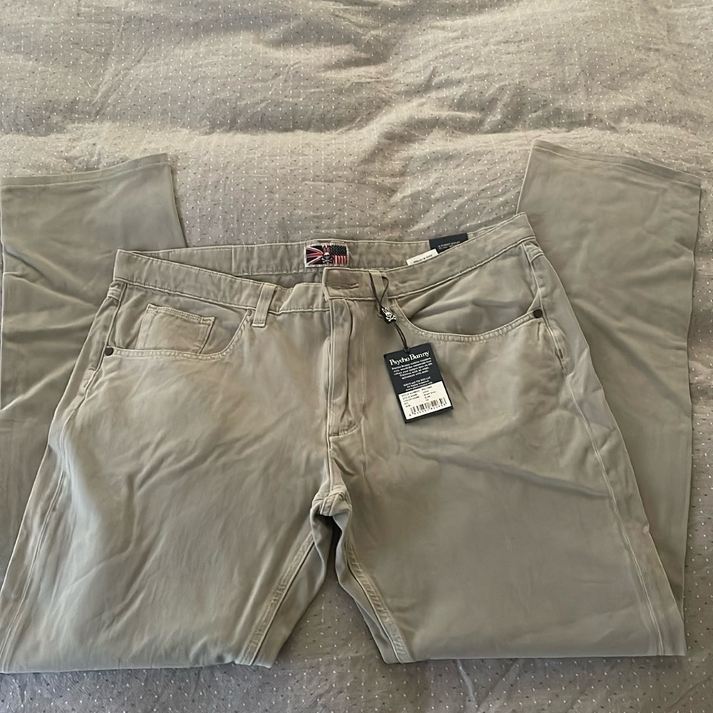 NWT Psycho Bunny men’s pant. 36x32 Ulster in shark gray